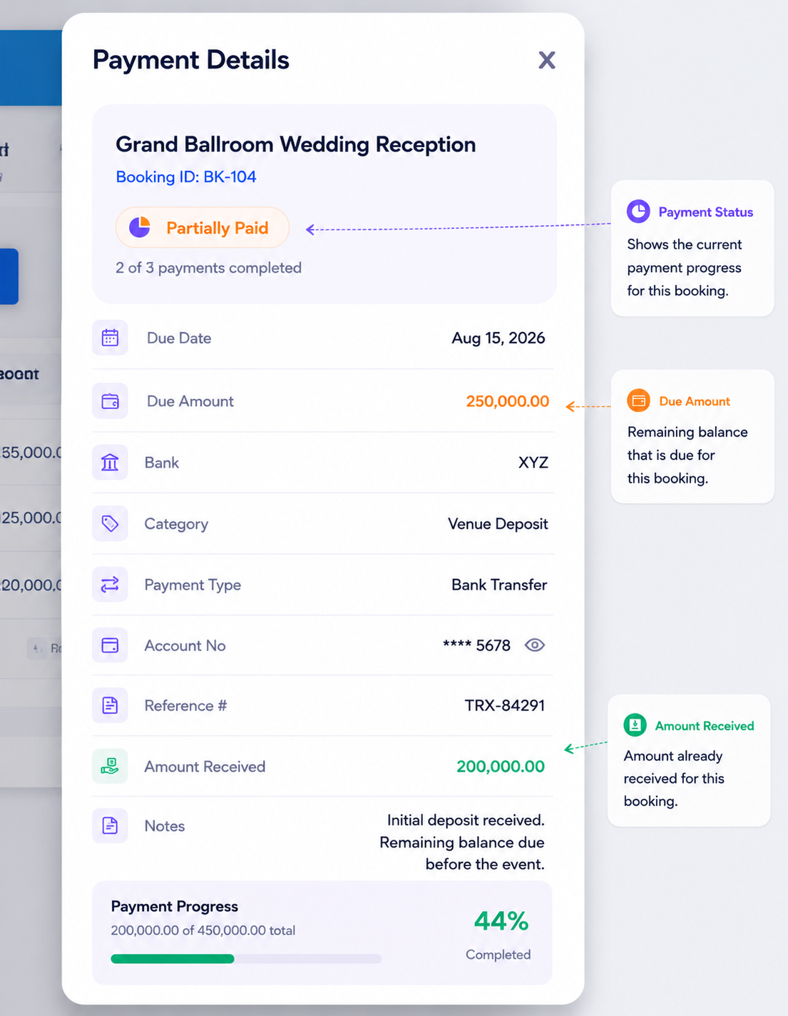 Payment Details